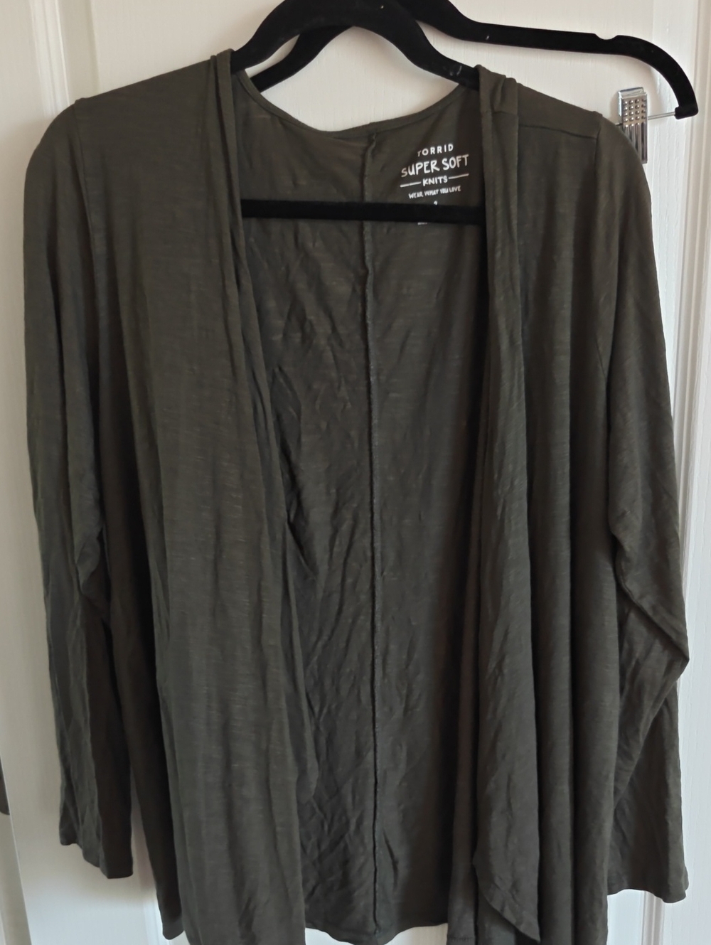 torrid Olive Open-Front Super Soft Cardigan